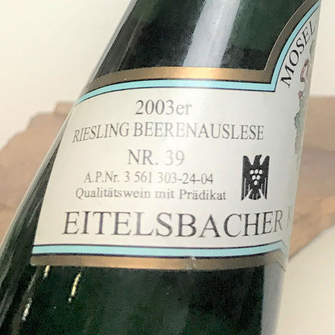 2003 BARTH Hattenheim Schützenhaus, Riesling Auslese Goldkapsel Auction 375 ml